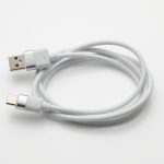BMON DATA CABLE 120W USB-C (1 M) USB-A to USB-C Data Cable, White, 3ft (0.9m), 6A Fast Charging, USB 2.0,BMON
