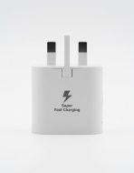 25W Super Fast Charging USB-C Power Adapter (UK Plug) Fast Charging Wall Adapter Duo, Low Standby Power