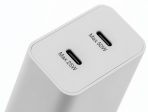 50W Dual USB-C Charger UK Plug - 50W + 25W PD Fast Charging Wall Adapter Duo, Low Standby Power, Includes USB-C Cable