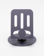360° rotation and adjustable tilt Phone Stand - Desktop Tablet Holder, Foldable Metal Cell Phone Stand for Desk, Compatible with iPhone, Samsung, iPad - Image 3