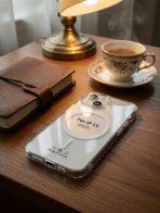 I PHONE 15 Clear Magnetic Case compatible, Transparent Cover with Safe Ring - Image 2