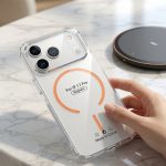 I PHONE 17 PRO Clear Magnetic Case compatible, Transparent Cover with Safe Ring