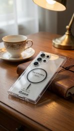 S24 ULTRA Clear Magnetic Case compatible, Transparent Cover with Safe Ring - Image 2