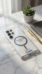 S24 ULTRA Clear Magnetic Case compatible, Transparent Cover with Safe Ring - Image 3