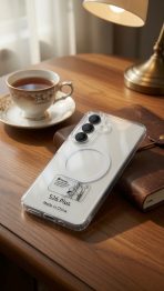 S26 + Clear Magnetic Case compatible, Transparent Cover with MagSafe Ring - Image 2