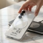 S26 + Clear Magnetic Case compatible, Transparent Cover with MagSafe Ring