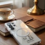 S26 ULTRA Clear Magnetic Case compatible, Transparent Cover with Safe Ring