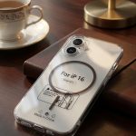 I PHONE 16 Clear Magnetic Case compatible, Transparent Cover with Safe Ring