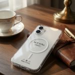 I PHONE 16 + Clear Magnetic Case compatible, Transparent Cover with Safe Ring