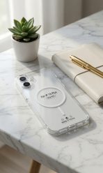 I PHONE 16 + Clear Magnetic Case compatible, Transparent Cover with Safe Ring - Image 3