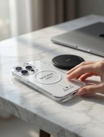 I PHONE 16 PRO Clear Magnetic Case compatible, Transparent Cover with Safe Ring - Image 3