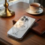 I PHONE 16 PRO Clear Magnetic Case compatible, Transparent Cover with Safe Ring