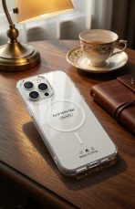 I PHONE 16 PRO MAX Clear Magnetic Case compatible, Transparent Cover with Safe Ring