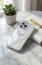 I PHONE 16 PRO MAX Clear Magnetic Case compatible, Transparent Cover with Safe Ring - Image 2
